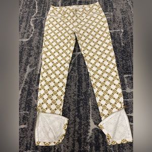 Michael Kors Skinny Jeans: Gold chain link design. Size 8.